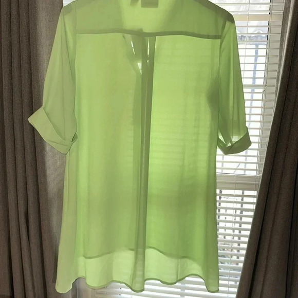 NWT CHICO’S ELEVATED STYLE JILLIAN 3/4 SLV FASH BASIC T SAP GRN SHIRT 1 MSRP $89 - Picture 9 of 10